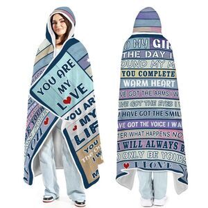 Girlfriend Birthday Gifts, I Love You Wearable Blanket for Her